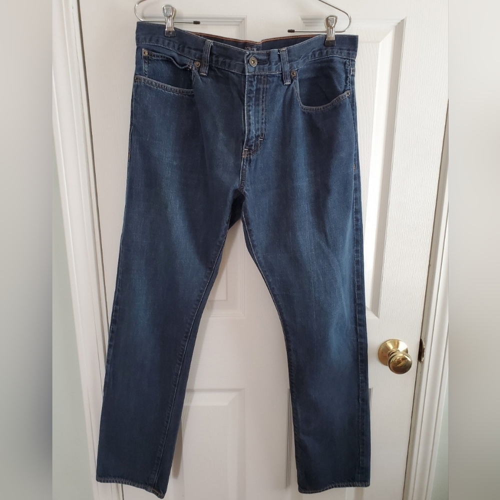 J Crew Mens  Driggs Jeans 34×32.